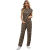 image:imageGRECERELLE 2 Piece Sets For Women Summer 2026 Outfits Lounge Sets Sleeveless Sweatsuits Wide Leg Tracksuits With PocketsFpleopard Khaki