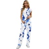 image:imageGRECERELLE 2 Piece Sets For Women Summer 2026 Outfits Lounge Sets Sleeveless Sweatsuits Wide Leg Tracksuits With PocketsFpwhite Ink Blue