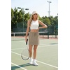 image:imageGRECERELLE 2026 Active Skirts for Women with Builtin Shorts and Pockets for Golf Tennis Hiking Workout Casual SkortKhaki Strips