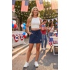 image:imageGRECERELLE 2026 Active Skirts for Women with Builtin Shorts and Pockets for Golf Tennis Hiking Workout Casual SkortNavy 250th Heart Flag