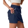 image:imageGRECERELLE 2026 Active Skirts for Women with Builtin Shorts and Pockets for Golf Tennis Hiking Workout Casual SkortNavy 250th Heart Flag