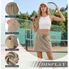 image:imageGRECERELLE 2026 Active Skirts for Women with Builtin Shorts and Pockets for Golf Tennis Hiking Workout Casual SkortNavy Blue Strips