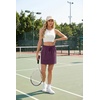 image:imageGRECERELLE 2026 Active Skirts for Women with Builtin Shorts and Pockets for Golf Tennis Hiking Workout Casual SkortRosewood Strips