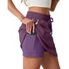 image:imageGRECERELLE 2026 Active Skirts for Women with Builtin Shorts and Pockets for Golf Tennis Hiking Workout Casual SkortRosewood Strips