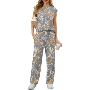 image:imageGRECERELLE 2 Piece Sets For Women Summer 2026 Outfits Lounge Sets Sleeveless Sweatsuits Wide Leg Tracksuits With PocketsFpmussy Branche Maple
