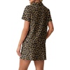 image:imageGRECERELLE Womens Summer 2 Piece Skort Set Half Zip Short Sleeve Top amp Pocketed Tennis Skirt For Sports amp VacationsLd Khaki