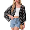 image:imageGRECERELLE Womens Summer Lightweight Cropped Cardigan  Open Front Cover Ups for Dresses Kimono Oversized Trendy Layering Tops Casual Loose Shrug for VacationBohemian Stripe