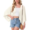 image:imageGRECERELLE Womens Summer Lightweight Cropped Cardigan  Open Front Cover Ups for Dresses Kimono Oversized Trendy Layering Tops Casual Loose Shrug for VacationBeige