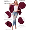 image:imageGRECERELLE Womens Summer Lightweight Cropped Cardigan  Open Front Cover Ups for Dresses Kimono Oversized Trendy Layering Tops Casual Loose Shrug for VacationWine Red