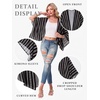image:imageGRECERELLE Womens Summer Lightweight Cropped Cardigan  Open Front Cover Ups for Dresses Kimono Oversized Trendy Layering Tops Casual Loose Shrug for VacationBohemian Stripe