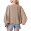 image:imageGRECERELLE Womens Summer Lightweight Cropped Cardigan  Open Front Cover Ups for Dresses Kimono Oversized Trendy Layering Tops Casual Loose Shrug for VacationLight Khaki