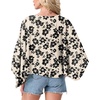 image:imageGRECERELLE Womens Summer Lightweight Cropped Cardigan  Open Front Cover Ups for Dresses Kimono Oversized Trendy Layering Tops Casual Loose Shrug for VacationKhaki Black Flower