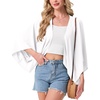 image:imageGRECERELLE Womens Summer Lightweight Cropped Cardigan  Open Front Cover Ups for Dresses Kimono Oversized Trendy Layering Tops Casual Loose Shrug for VacationWhite