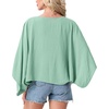 image:imageGRECERELLE Womens Summer Lightweight Cropped Cardigan  Open Front Cover Ups for Dresses Kimono Oversized Trendy Layering Tops Casual Loose Shrug for VacationMint Green