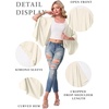 image:imageGRECERELLE Womens Summer Lightweight Cropped Cardigan  Open Front Cover Ups for Dresses Kimono Oversized Trendy Layering Tops Casual Loose Shrug for VacationBeige
