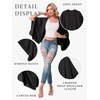 image:imageGRECERELLE Womens Summer Lightweight Cropped Cardigan  Open Front Cover Ups for Dresses Kimono Oversized Trendy Layering Tops Casual Loose Shrug for VacationBlack
