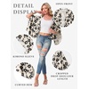 image:imageGRECERELLE Womens Summer Lightweight Cropped Cardigan  Open Front Cover Ups for Dresses Kimono Oversized Trendy Layering Tops Casual Loose Shrug for VacationKhaki Black Flower