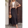 image:imageGRECERELLE Womens Summer Lightweight Cropped Cardigan Shrug  Short Sleeve Casual Bolero Shrugs Open Front Cover Ups for Dresses V Neck Trendy Layering TopsLight Khaki