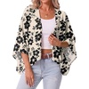Khaki Black Flower