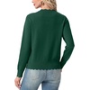 image:imageGRECERELLE Cardigan Sweaters for Women Lightweight Crewneck Button Down Soft Knit Dressy Cardigans 2026Cyan Green