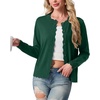 image:imageGRECERELLE Cardigan Sweaters for Women Lightweight Crewneck Button Down Soft Knit Dressy Cardigans 2026Cyan Green