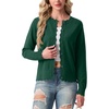 image:imageGRECERELLE Cardigan Sweaters for Women Lightweight Crewneck Button Down Soft Knit Dressy Cardigans 2026Cyan Green
