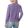 image:imageGRECERELLE Cardigan Sweaters for Women Lightweight Crewneck Button Down Soft Knit Dressy Cardigans 2026Purple Gray