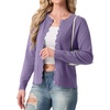 image:imageGRECERELLE Cardigan Sweaters for Women Lightweight Crewneck Button Down Soft Knit Dressy Cardigans 2026Purple Gray