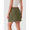 image:imageGRECERELLE 2026 Active Skirt for Women with 4 Side Pockets Casual Athletic Tennis Golf Skorts with ShortsArmy Green