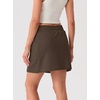 image:imageGRECERELLE 2026 Active Skirt for Women with 4 Side Pockets Casual Athletic Tennis Golf Skorts with ShortsDark Coffee