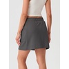 image:imageGRECERELLE 2026 Active Skirt for Women with 4 Side Pockets Casual Athletic Tennis Golf Skorts with ShortsDark Gray