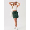 image:imageGRECERELLE 2026 Active Skirt for Women with 4 Side Pockets Casual Athletic Tennis Golf Skorts with ShortsDark Green