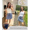 image:imageGRECERELLE 2026 Active Skirt for Women with 4 Side Pockets Casual Athletic Tennis Golf Skorts with ShortsDenim Blue