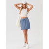 image:imageGRECERELLE 2026 Active Skirt for Women with 4 Side Pockets Casual Athletic Tennis Golf Skorts with ShortsDenim Blue