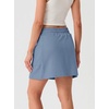 image:imageGRECERELLE 2026 Active Skirt for Women with 4 Side Pockets Casual Athletic Tennis Golf Skorts with ShortsDenim Blue