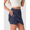image:imageGRECERELLE 2026 Active Skirt for Women with 4 Side Pockets Casual Athletic Tennis Golf Skorts with ShortsNavy Blue