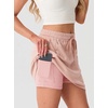 image:imageGRECERELLE 2026 Active Skirt for Women with 4 Side Pockets Casual Athletic Tennis Golf Skorts with ShortsRose Pink