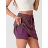 image:imageGRECERELLE 2026 Active Skirt for Women with 4 Side Pockets Casual Athletic Tennis Golf Skorts with ShortsRosewood