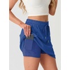 image:imageGRECERELLE 2026 Active Skirt for Women with 4 Side Pockets Casual Athletic Tennis Golf Skorts with ShortsRoyal Blue