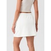 image:imageGRECERELLE 2026 Active Skirt for Women with 4 Side Pockets Casual Athletic Tennis Golf Skorts with ShortsWhite