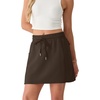 image:imageGRECERELLE 2026 Active Skirt for Women with 4 Side Pockets Casual Athletic Tennis Golf Skorts with ShortsDark Coffee