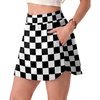 image:imageGRECERELLE 2026 Summer Dolphin Active Skirts for Golf Tennis Hiking Cycling Workout Casual Shorts with 4 PocketsCheckered