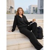 image:imageGRECERELLE Womens Lounge Sets 2 Piece Sweatsuit Outfits Matching TracksuitBlack