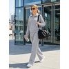 image:imageGRECERELLE Womens Lounge Sets 2 Piece Sweatsuit Outfits Matching TracksuitDark Grey