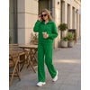 image:imageGRECERELLE Womens Lounge Sets 2 Piece Sweatsuit Outfits Matching TracksuitGreen