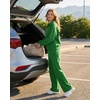 image:imageGRECERELLE Womens Lounge Sets 2 Piece Sweatsuit Outfits Matching TracksuitGreen