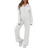 image:imageGRECERELLE Womens Lounge Sets 2 Piece Sweatsuit Outfits Matching TracksuitHeather Grey