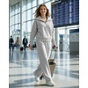 image:imageGRECERELLE Womens Lounge Sets 2 Piece Sweatsuit Outfits Matching TracksuitLight Gray