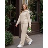 image:imageGRECERELLE Womens Lounge Sets 2 Piece Sweatsuit Outfits Matching TracksuitOatmeal