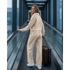 image:imageGRECERELLE Womens Lounge Sets 2 Piece Sweatsuit Outfits Matching TracksuitOatmeal